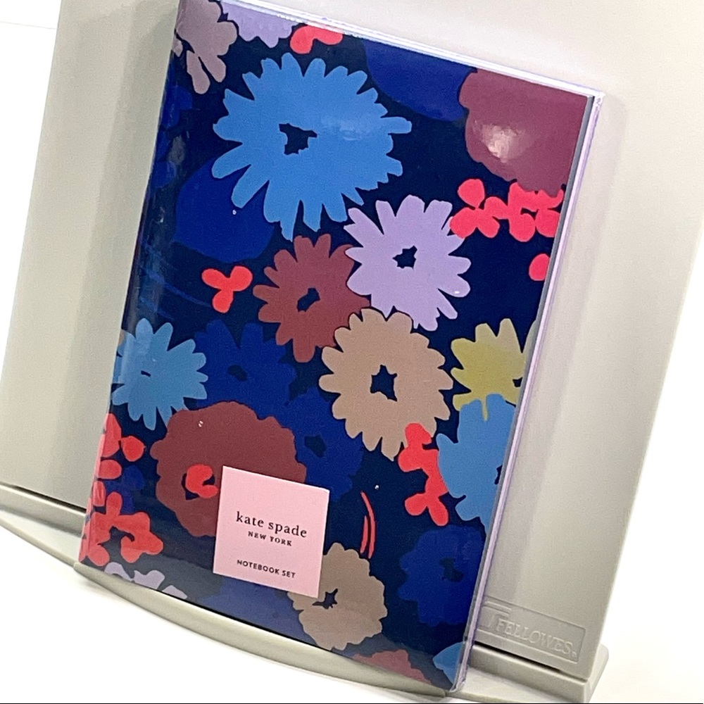 Kate Spade New York Swing Flora Triple Notebook Set Of 3 Lined Pages New 3 PK